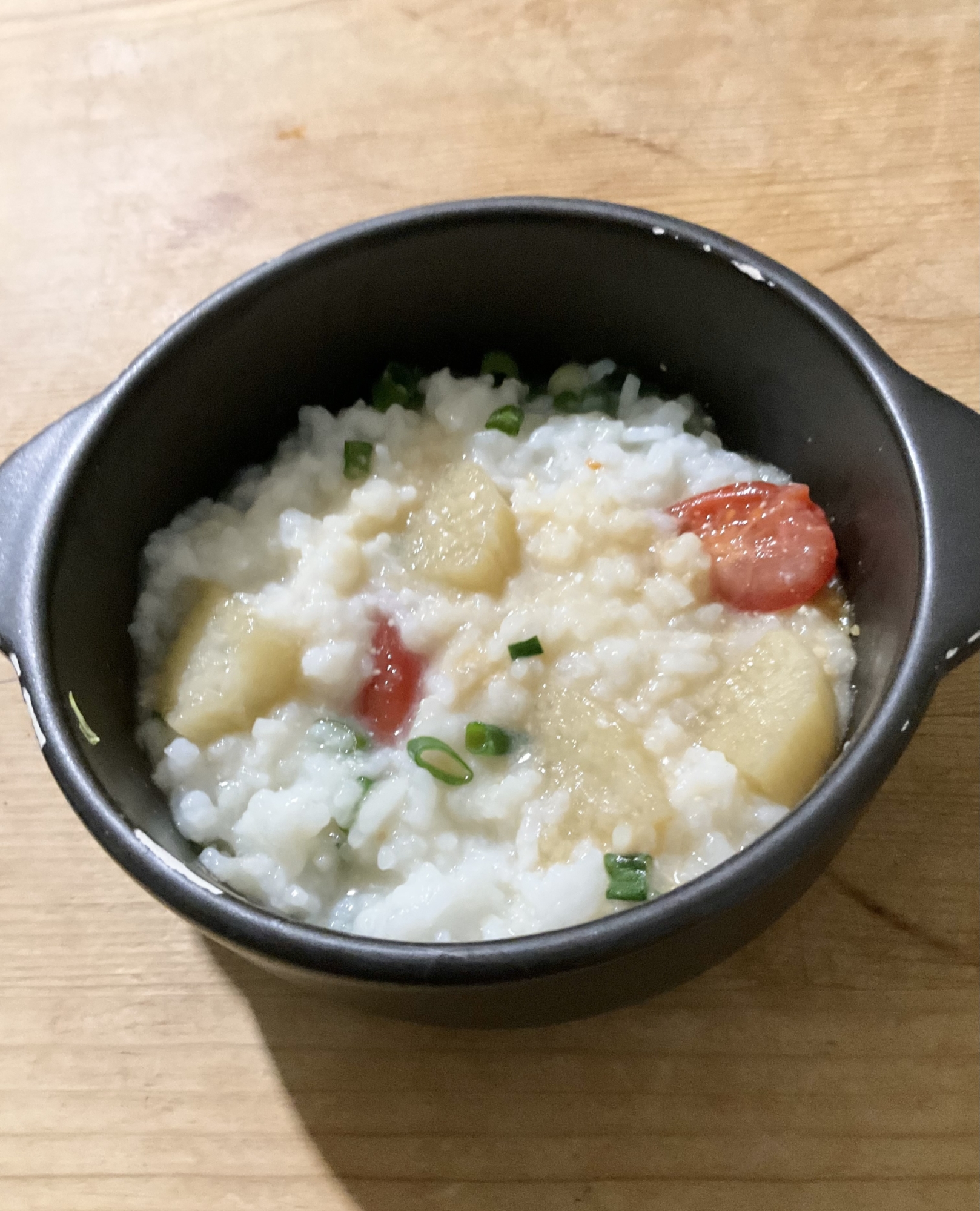 長芋トマト細ねぎ入りおじや♪