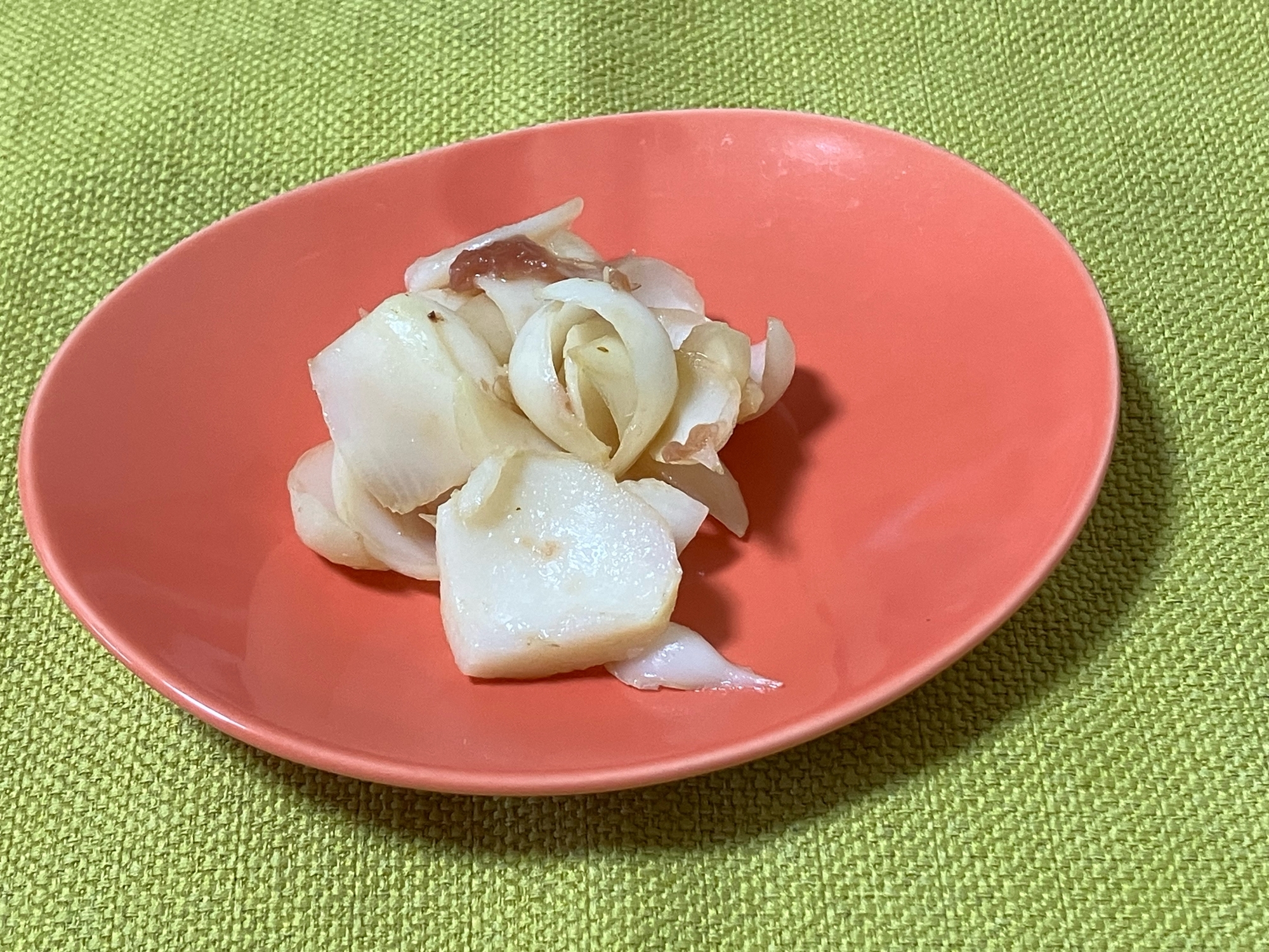 うちのおかず　ゆり根の梅和え