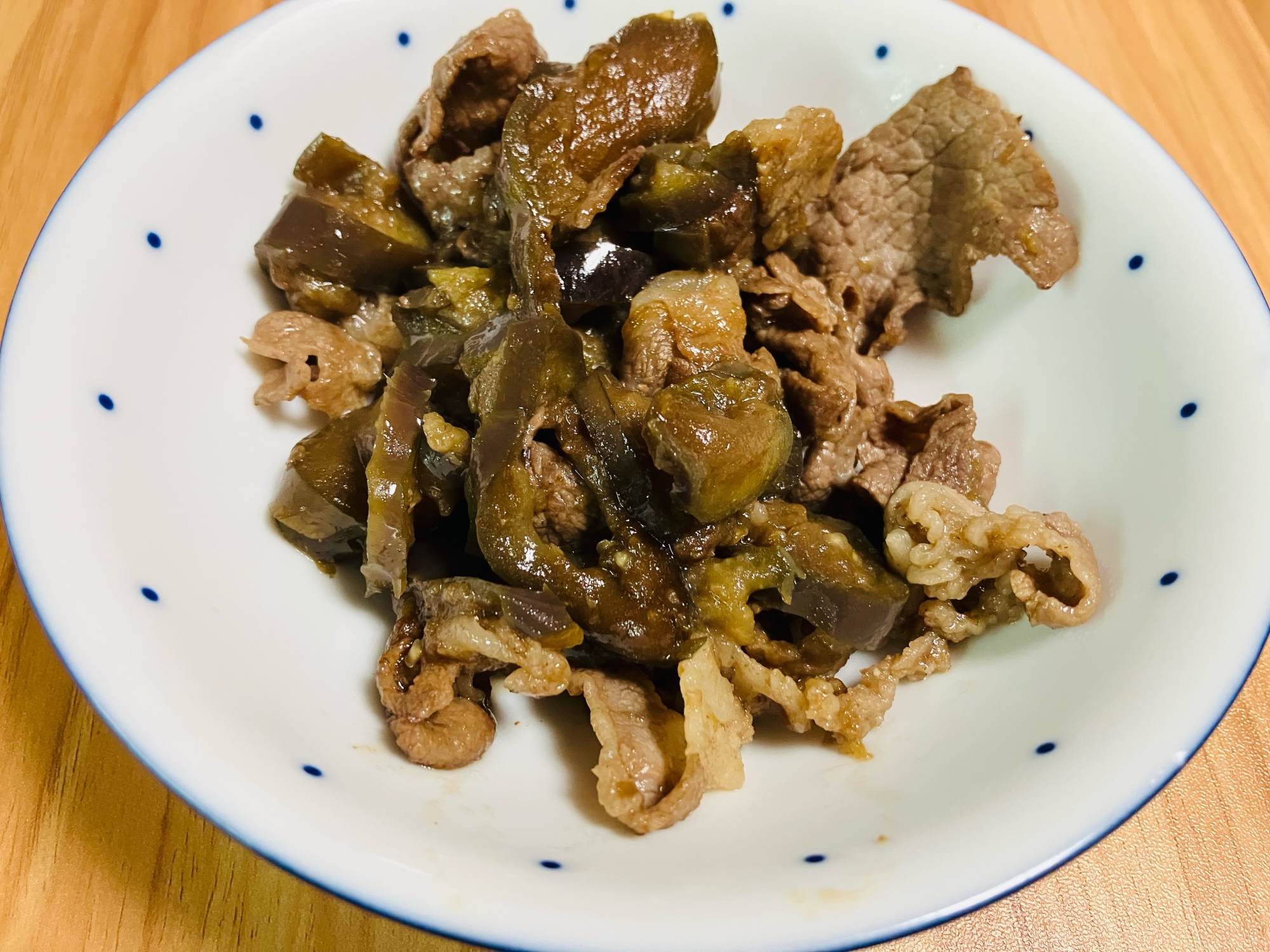 牛肉とナスの生姜煮