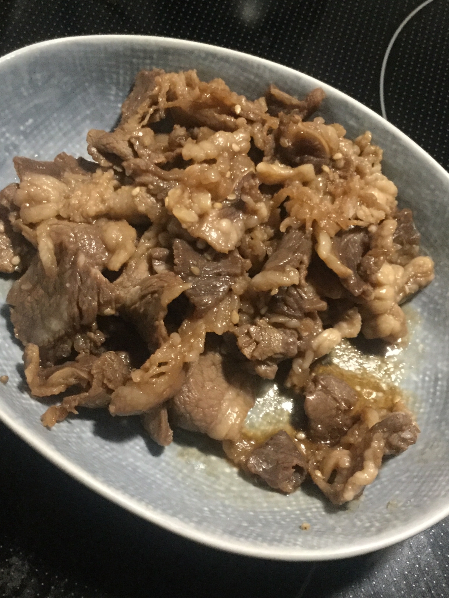 牛肉の甘辛炒め