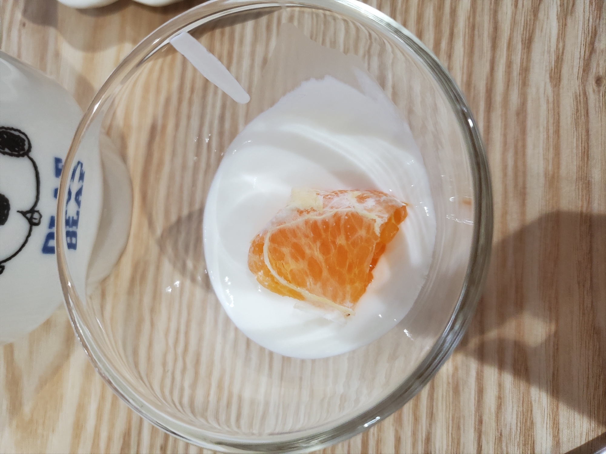 オレンジのヨーグルトデザート