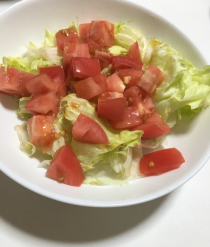 切って和えるだけ！トマトのカレーマヨ和え♪