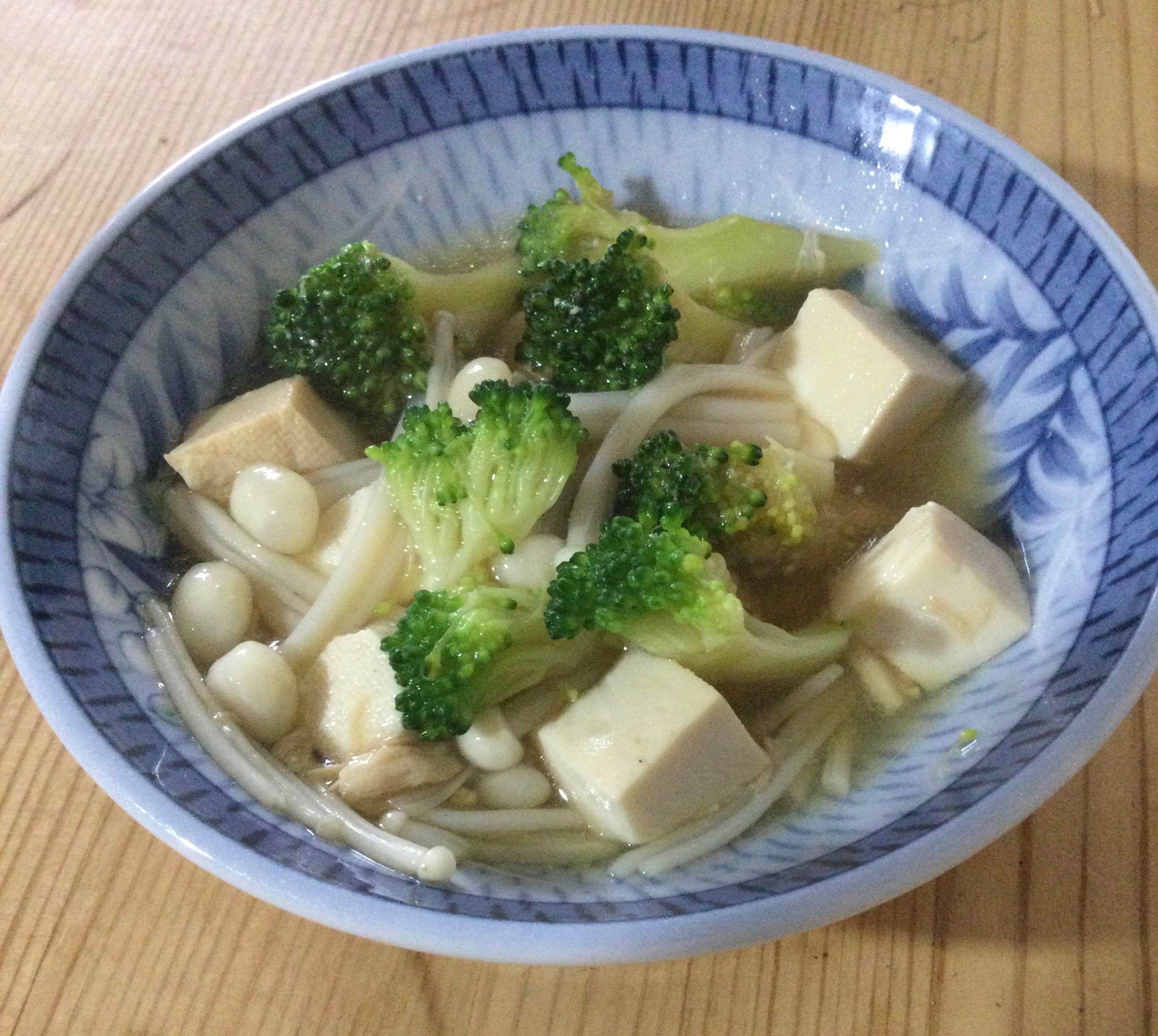 ブロッコリーえのき豆腐の煮物♪