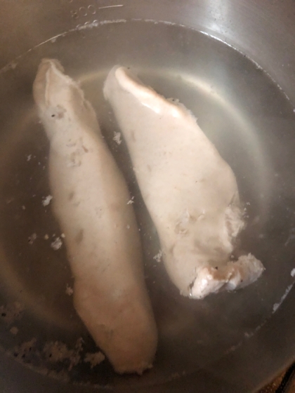 鮭の白子ポン酢（&下処理）