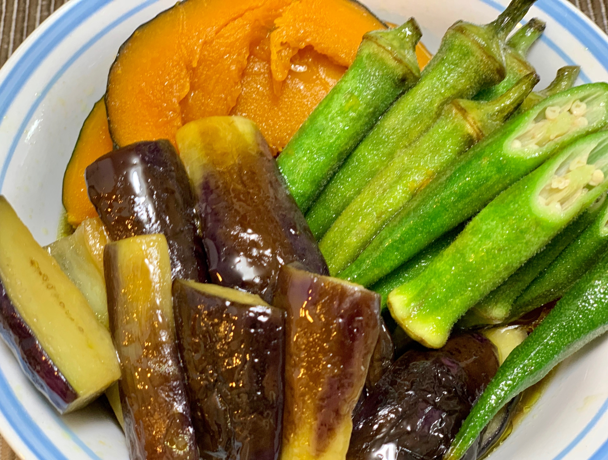 簡単な副菜☆夏野菜の揚げ浸し