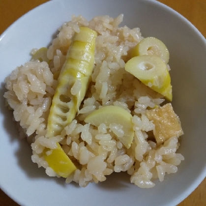 たけのこご飯(姫竹)