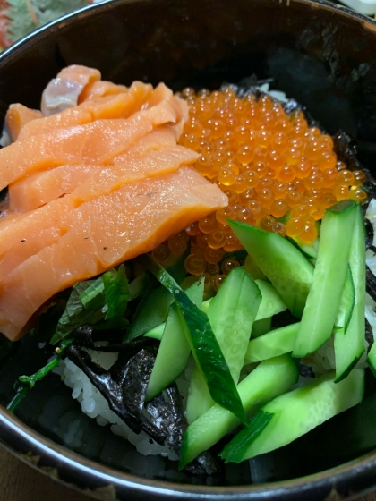 低糖質！簡単！鮭いくら丼！