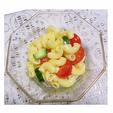 マカロニサラダ（トマト・きゅうり・りんご酢和え）