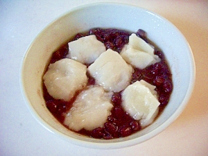 レンジで簡単に 切り餅と小豆の和スイーツ レシピ 作り方 By ドキンちゃん0298 楽天レシピ