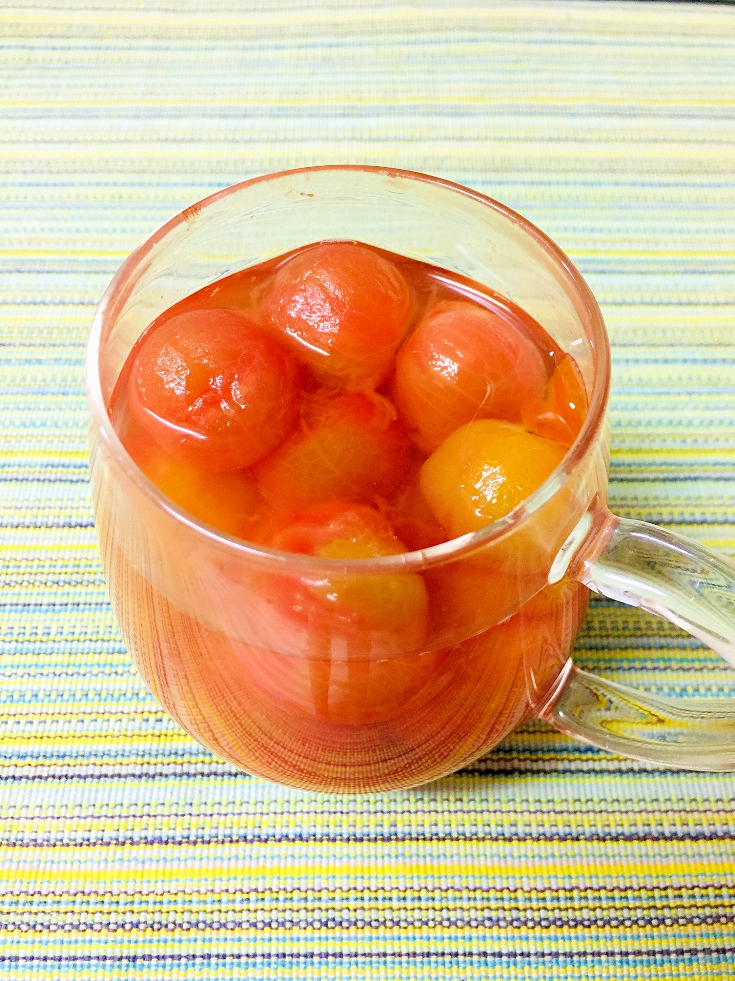 湯むきプチトマトのはちみつ酢漬け
