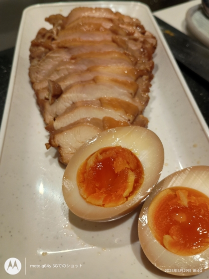 節約！圧力鍋で鶏胸チャーシュー☆