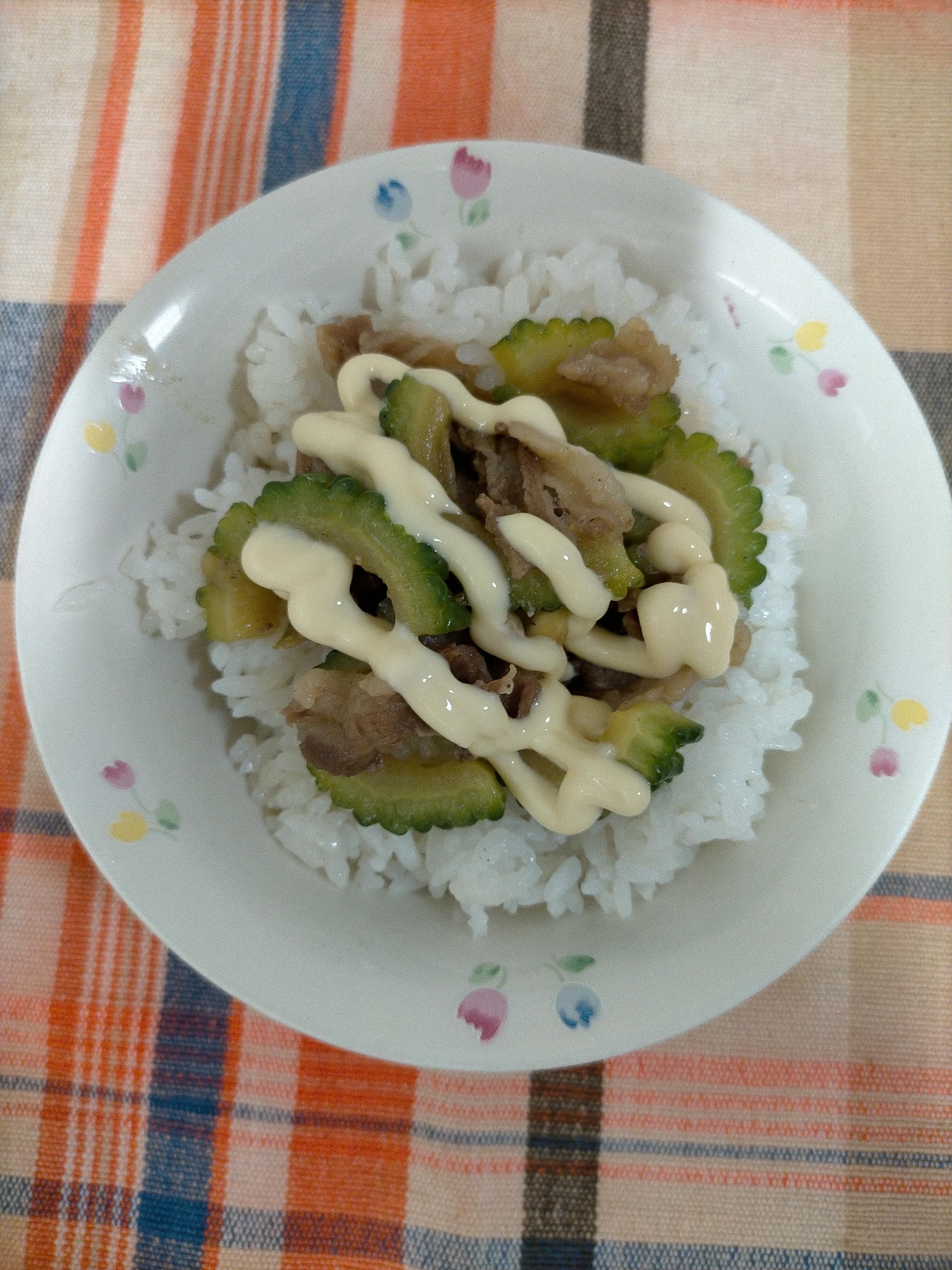 ゴーヤ牛肉ご飯