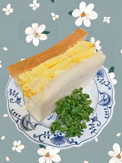 ふわふわスクランブルエッグのサンドイッチ
