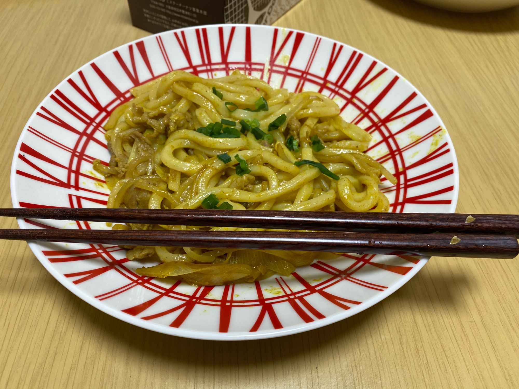 簡単スパイシー焼きカレーうどん