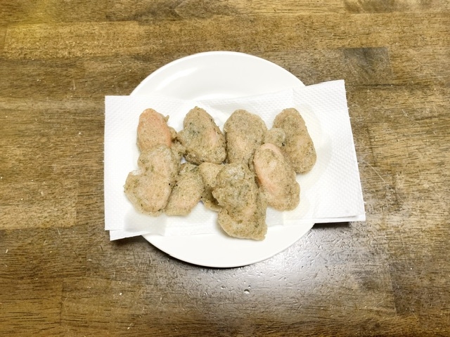 魚肉ソーセージの磯辺揚げ