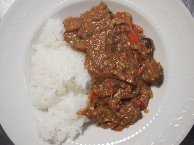 人参とれんこんのすりおろしカレー