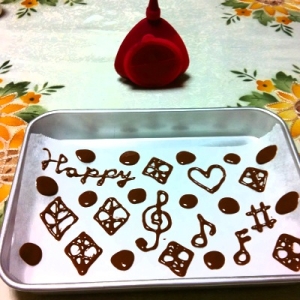 ケーキのデコレーションに 簡単 チョコレート細工 レシピ 作り方 By みさきらりんず 楽天レシピ