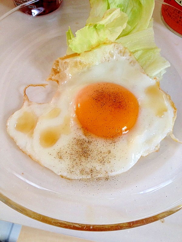 ごま油香る目玉焼き