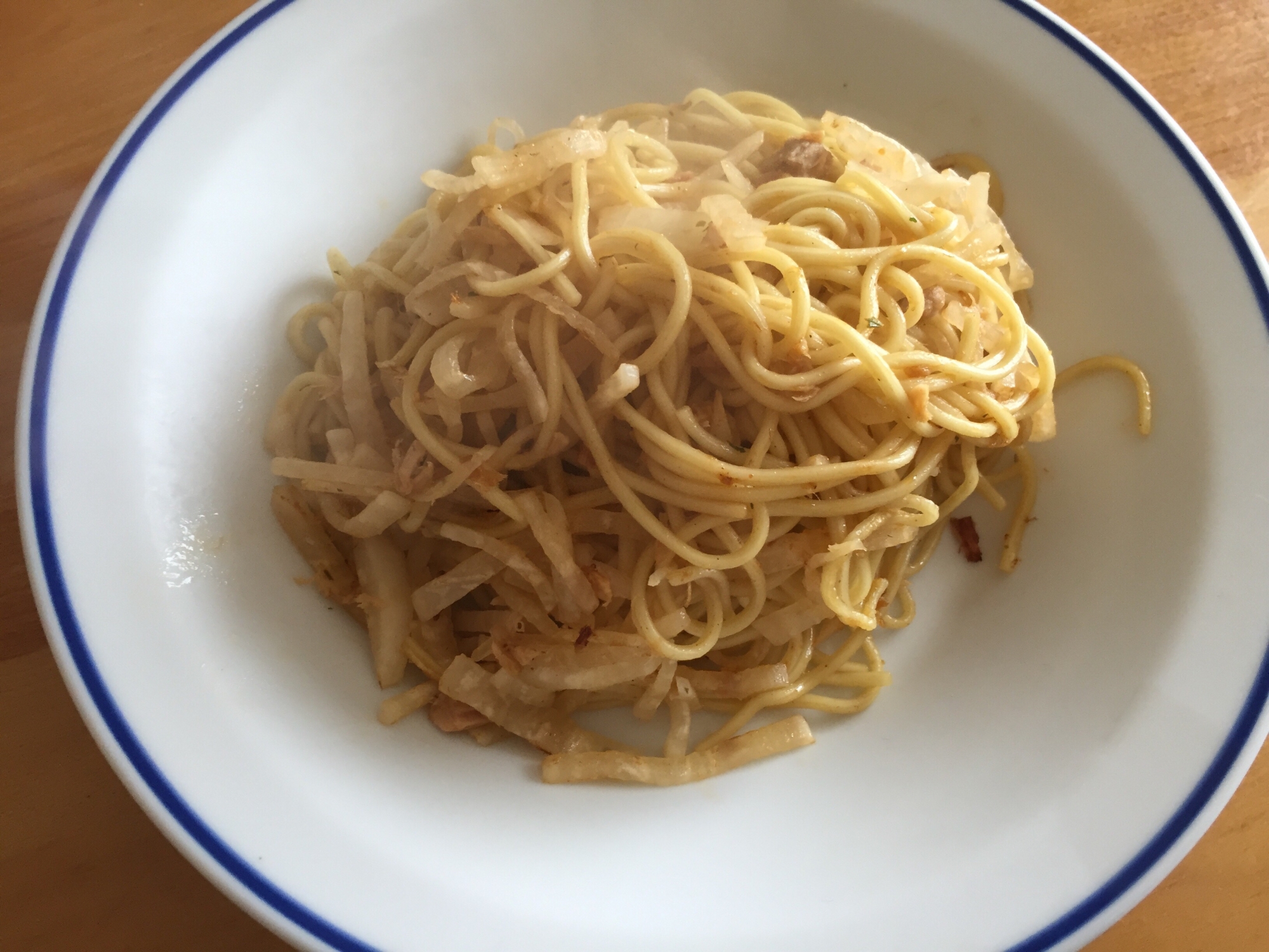 大根とツナのスパイス焼きそば