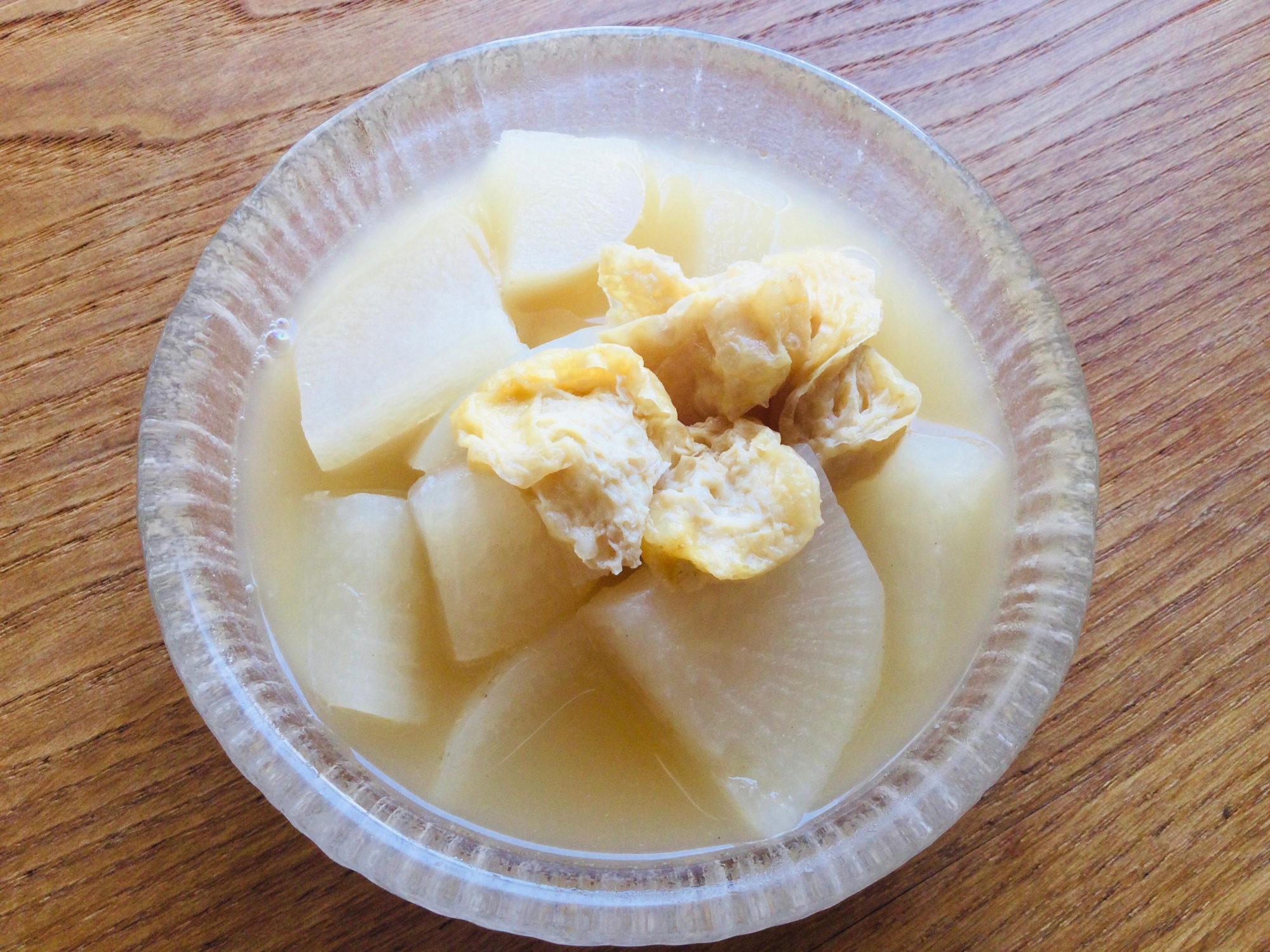 大根と油揚げのシンプル煮物