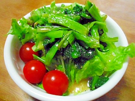 緑黄色野菜たっぷり・小松菜サラダ