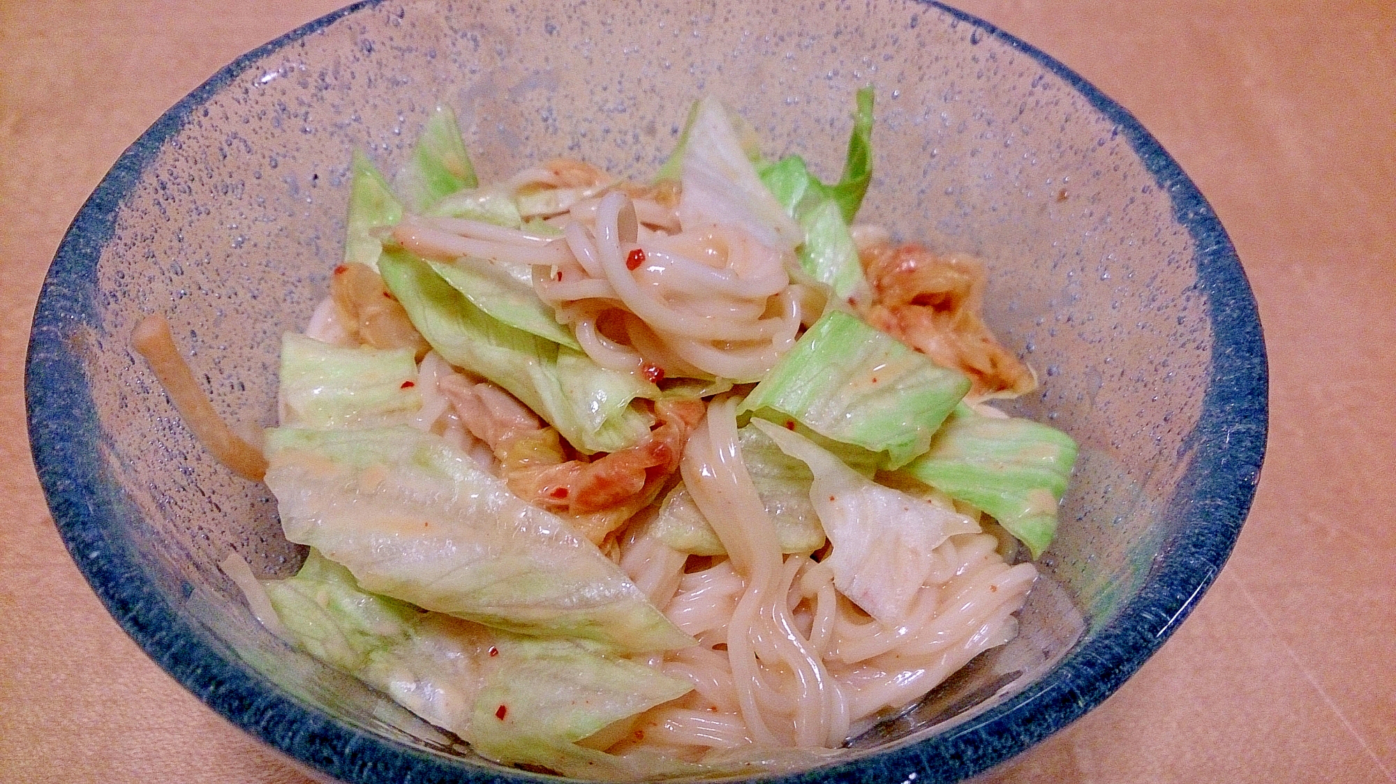 オイマヨキムチそうめんサラダ レシピ 作り方 By ぼーずの母ちゃん 楽天レシピ