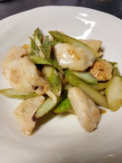 簡単！ささみとアスパラのマヨ照り焼き