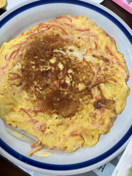 カニカマのふんわりオムレツ