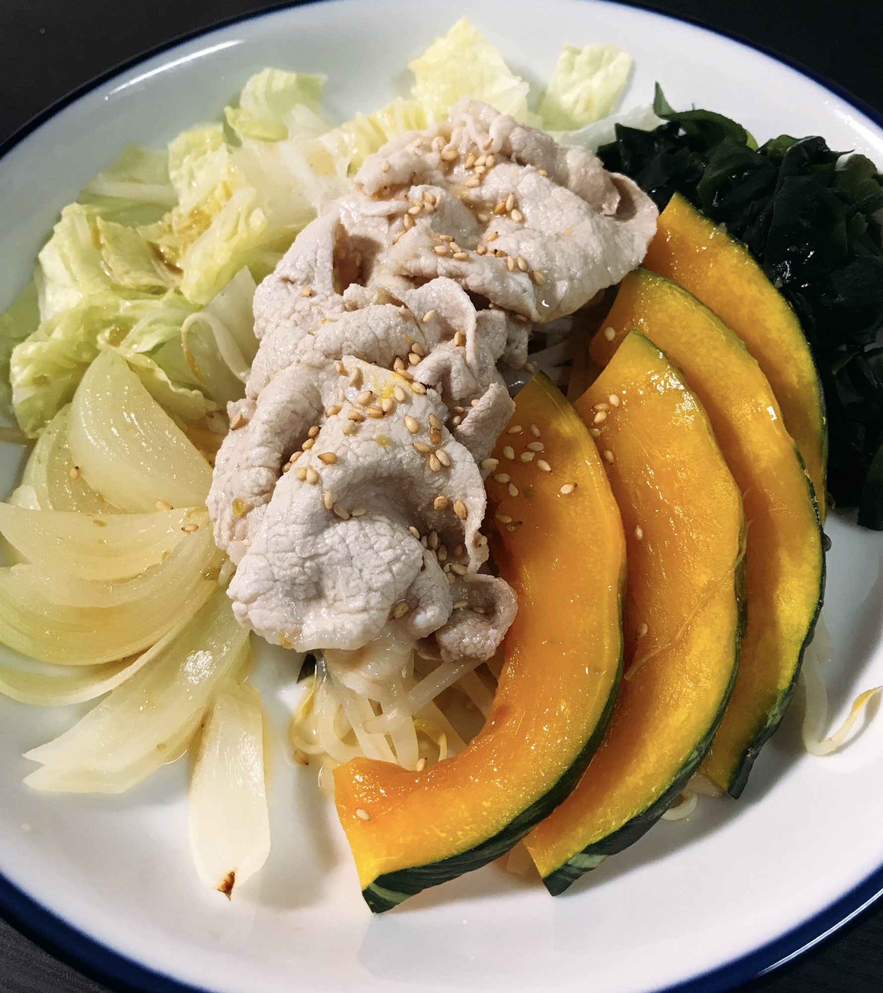 ヘルシーで簡単!温野菜豚しゃぶ★