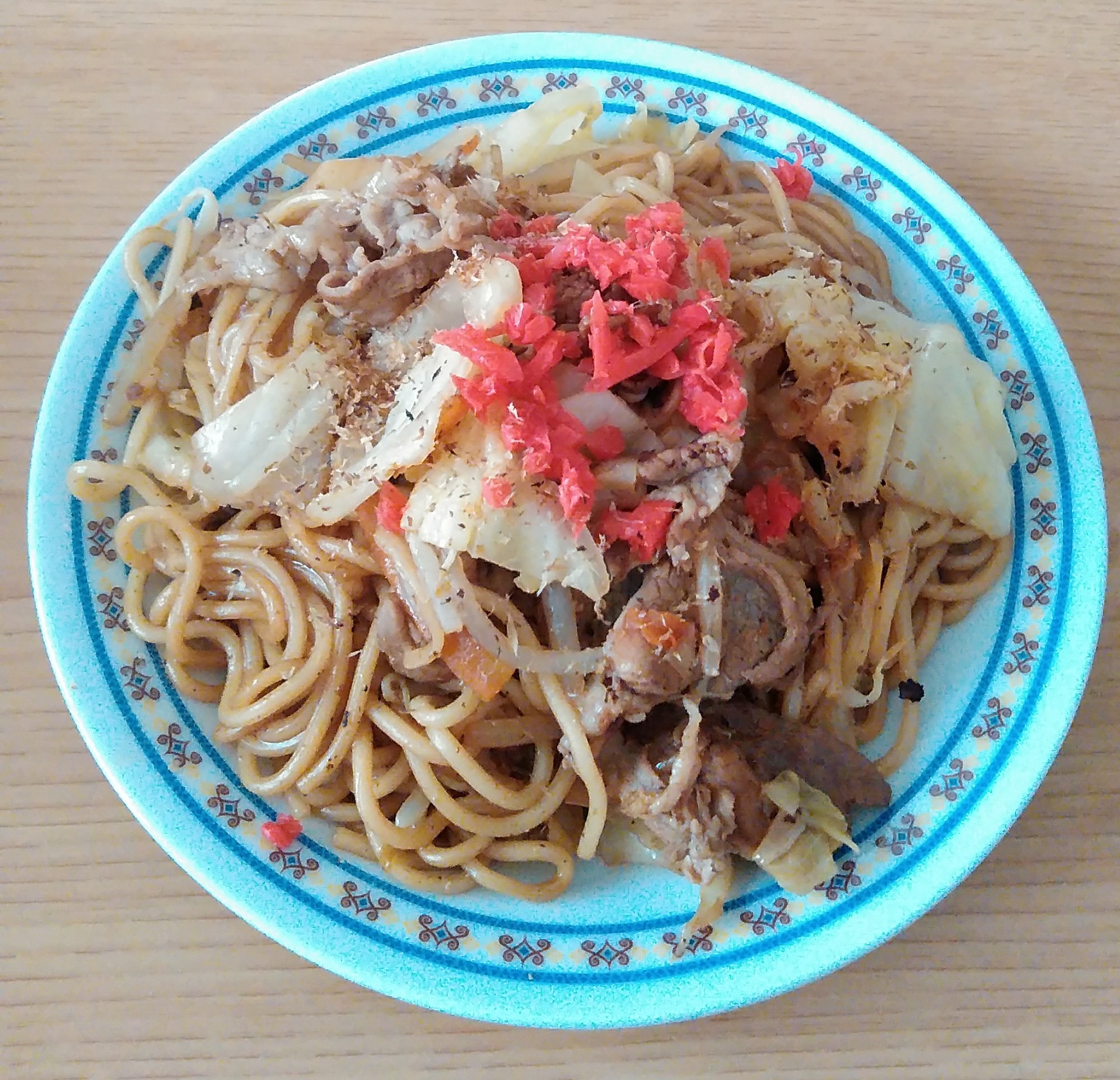 紅しょうがのせ♪焼きそば