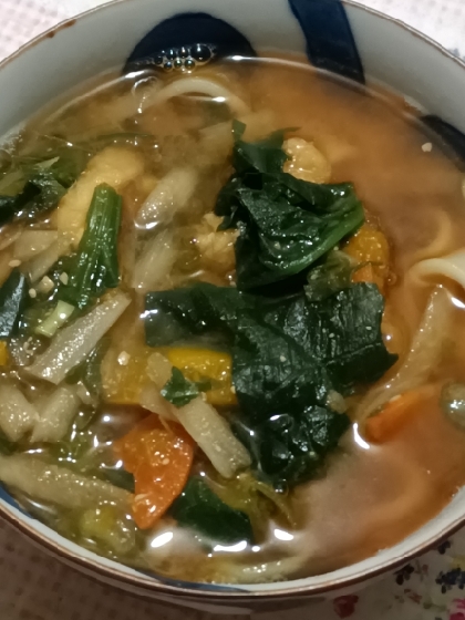 豚肉とたっぷり野菜のカレーうどん