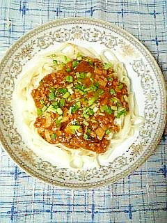 赤味噌香る☆そぼろ味噌うどん☆