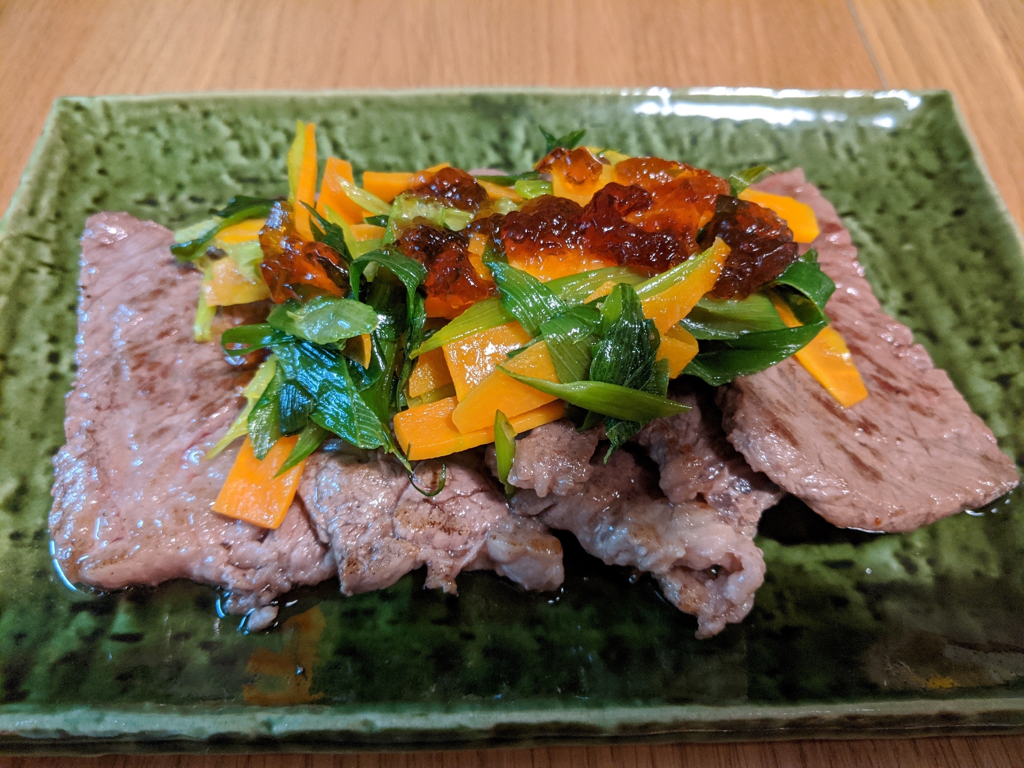 ジュレがけ野菜のさっぱり焼き肉！