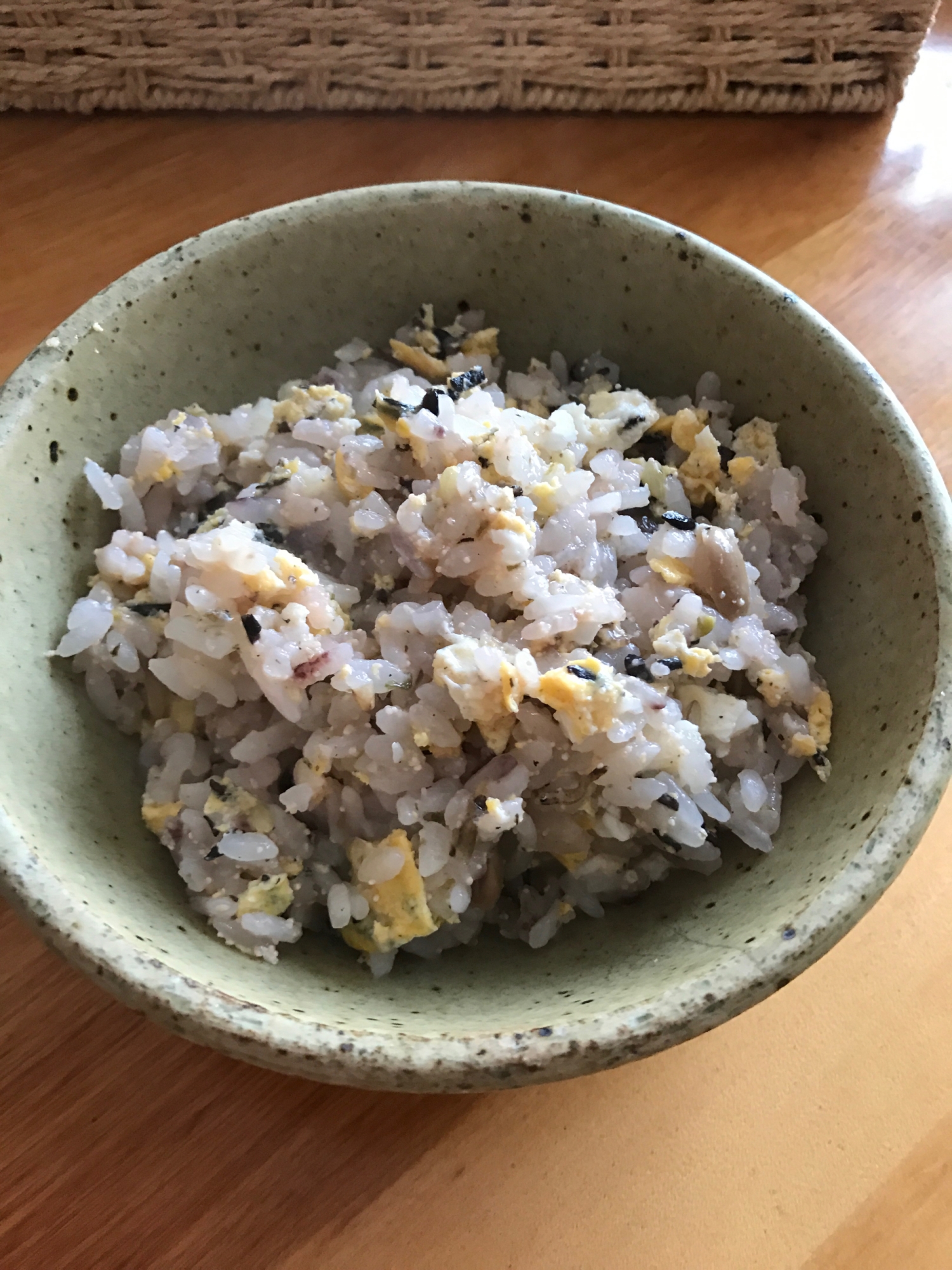 たらこと大豆ひじきのチャーハン