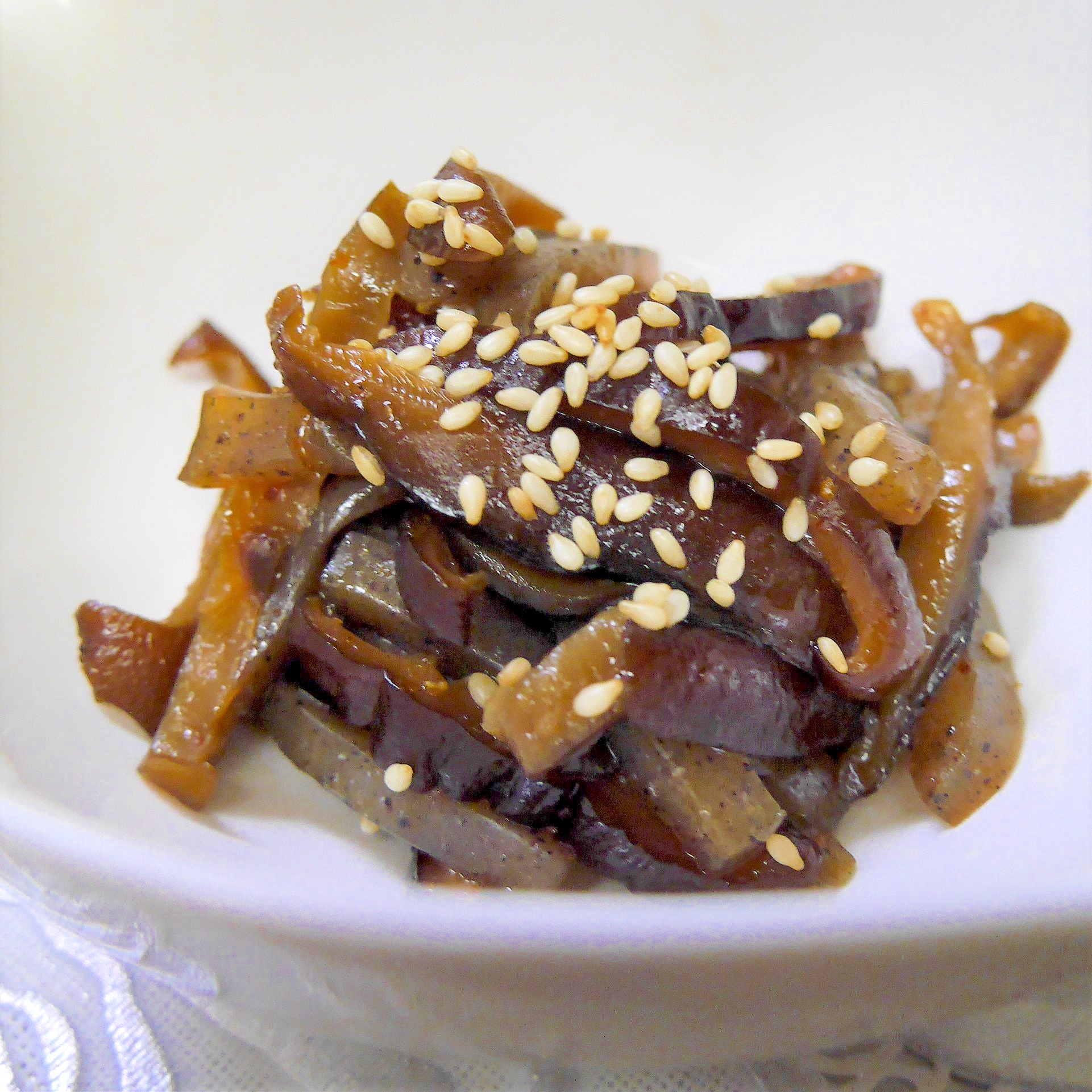 作り置きで便利 干し椎茸と蒟蒻のピリ辛炒め煮 レシピ 作り方 By じぇりねこ 楽天レシピ