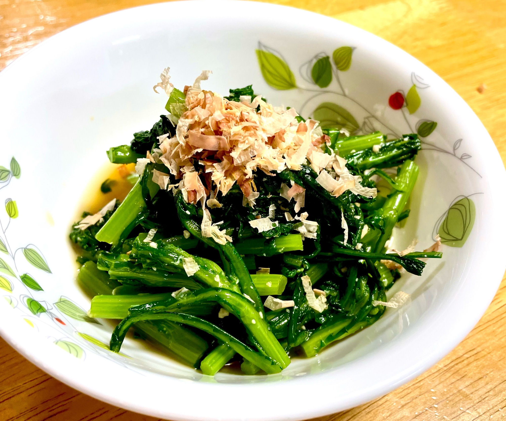 春菊のおひたし！醤油麹仕立て
