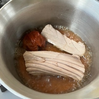 貧血予防に♥️圧力鍋でマグロのあらのさっぱり煮