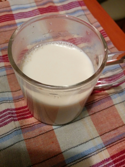 ジンジャーシナモンのホットミルク