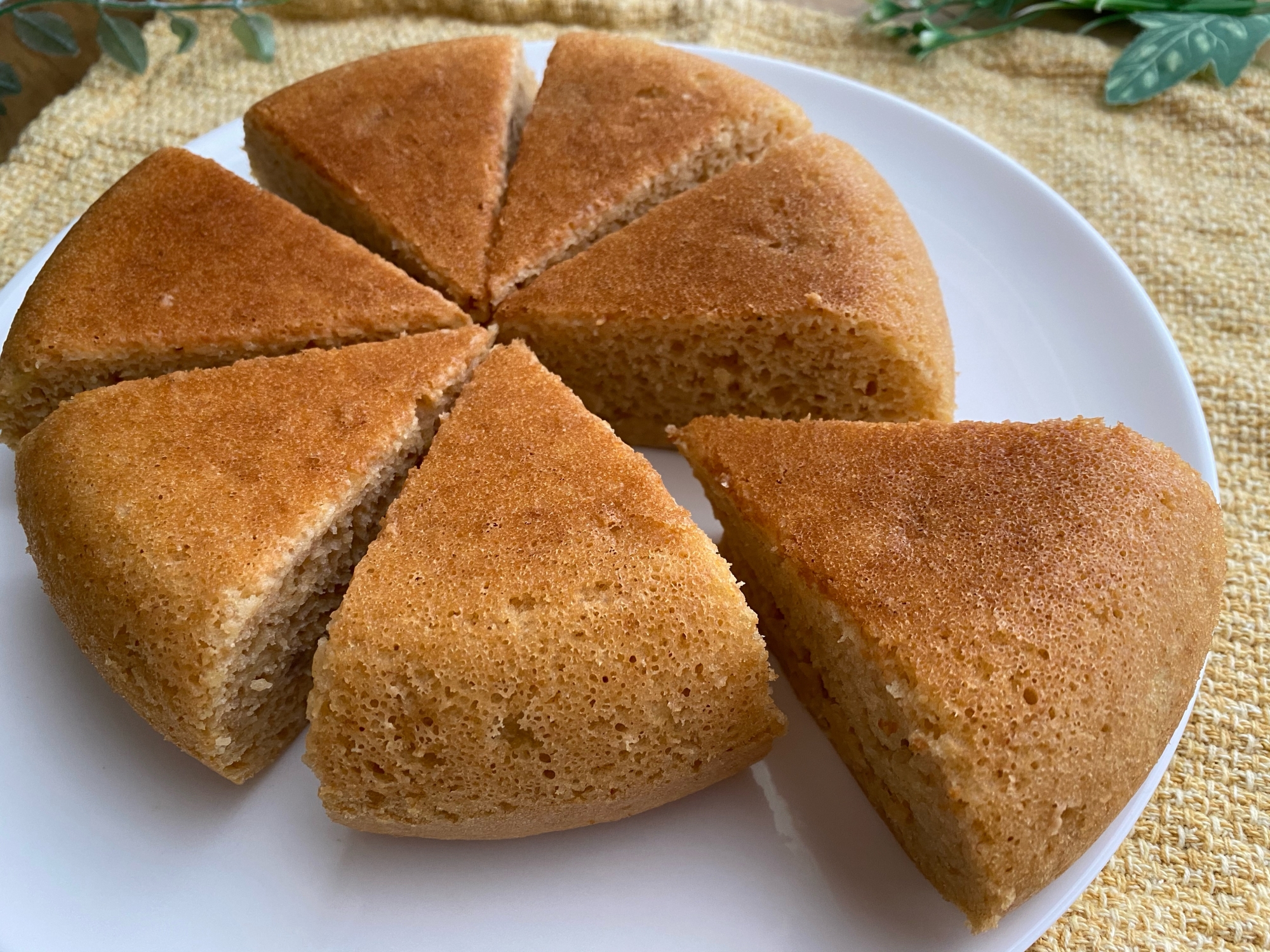 炊飯器で簡単！きな粉バナナケーキ♡