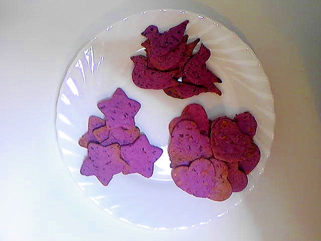 紫芋クッキー3種