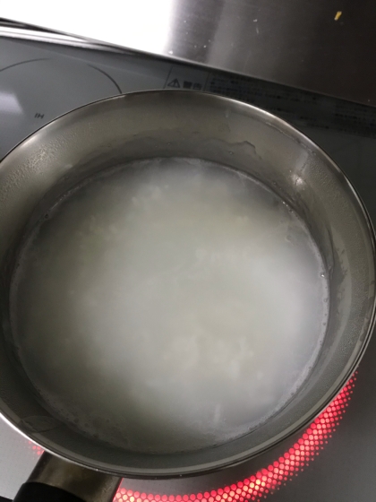 冷ご飯から作る美味しい白がゆ