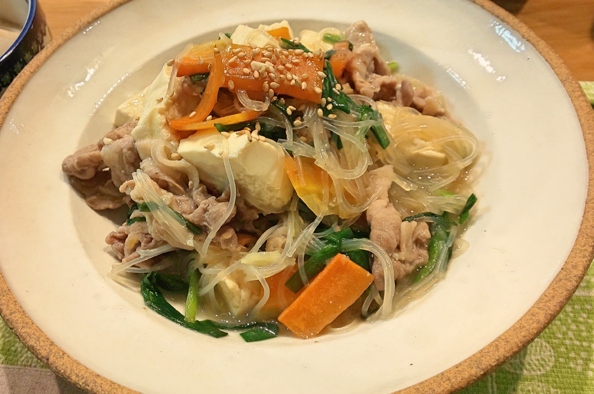 お給料日前に 豆腐と春雨の中華炒め レシピ 作り方 By ちょぼやん 楽天レシピ