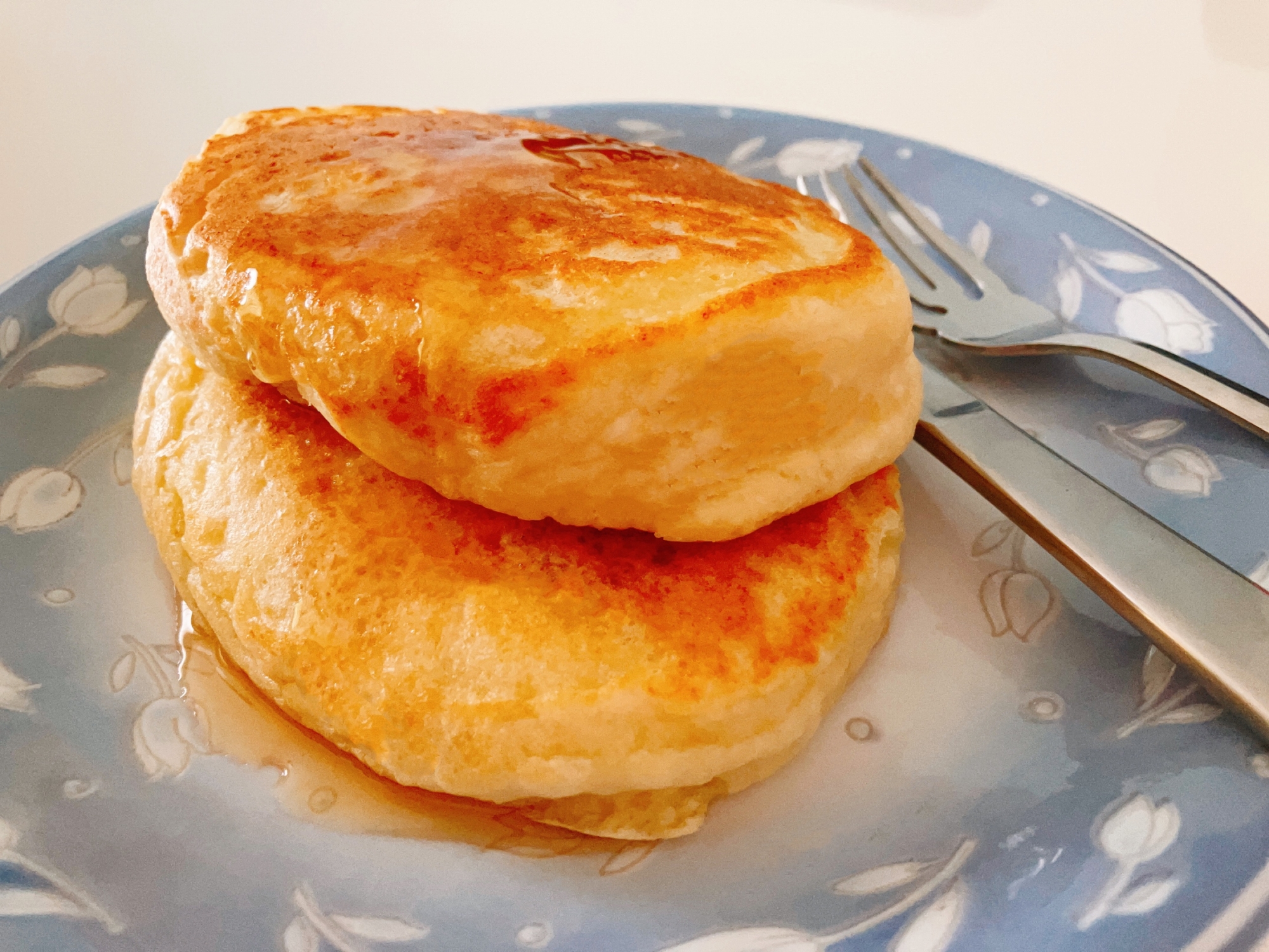 卵なし！フワフワ豆腐入りホットケーキ