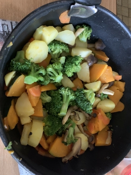 味付け簡単！野菜の蒸し焼き