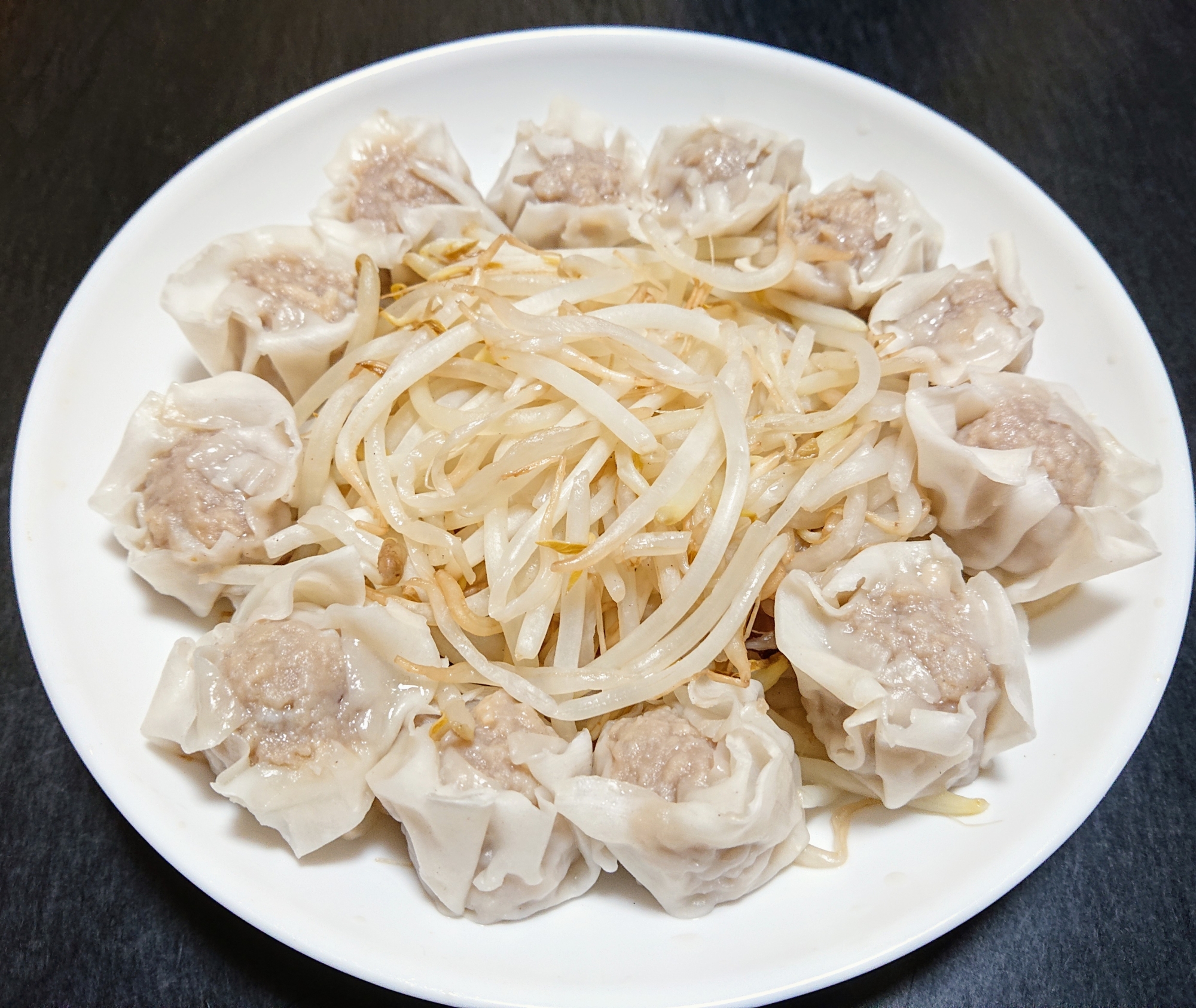 もやしとシウマイの酒蒸し