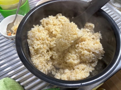 ♡ふっくらもちもち美味♪我が家の玄米の炊き方♡