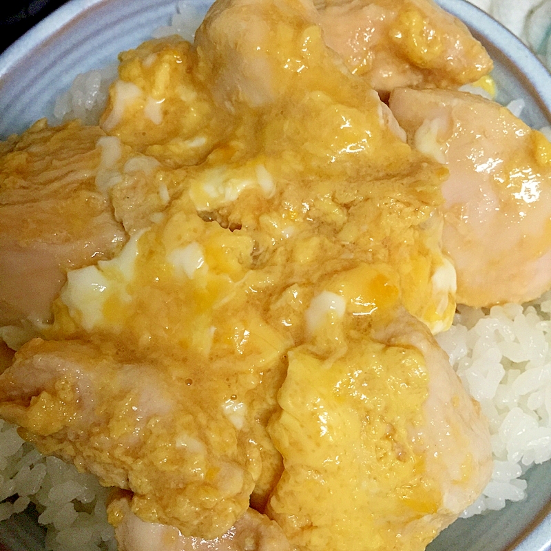 ムネ肉で親子丼♡