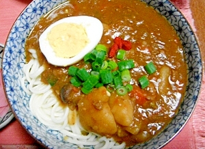 肉じゃがの余りで作るカレーうどん