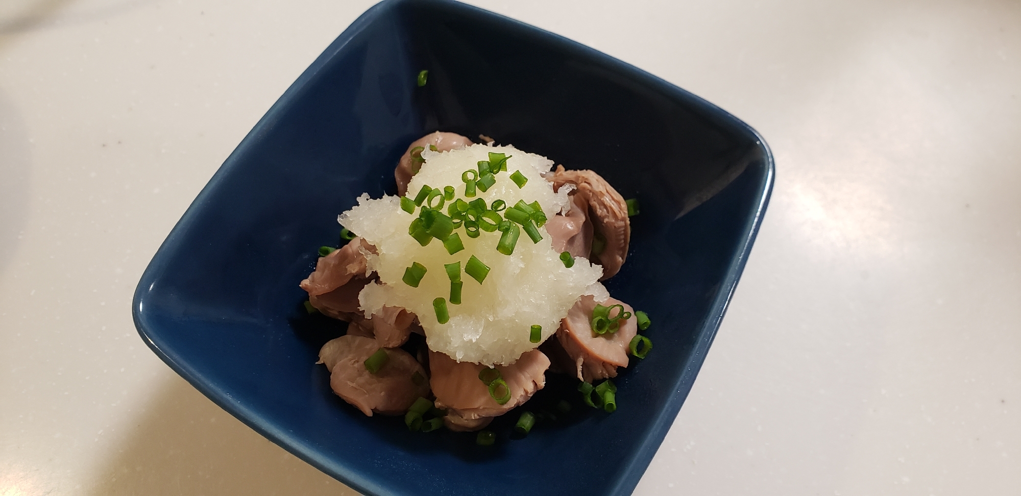 おつまみに!砂肝のおろし和え