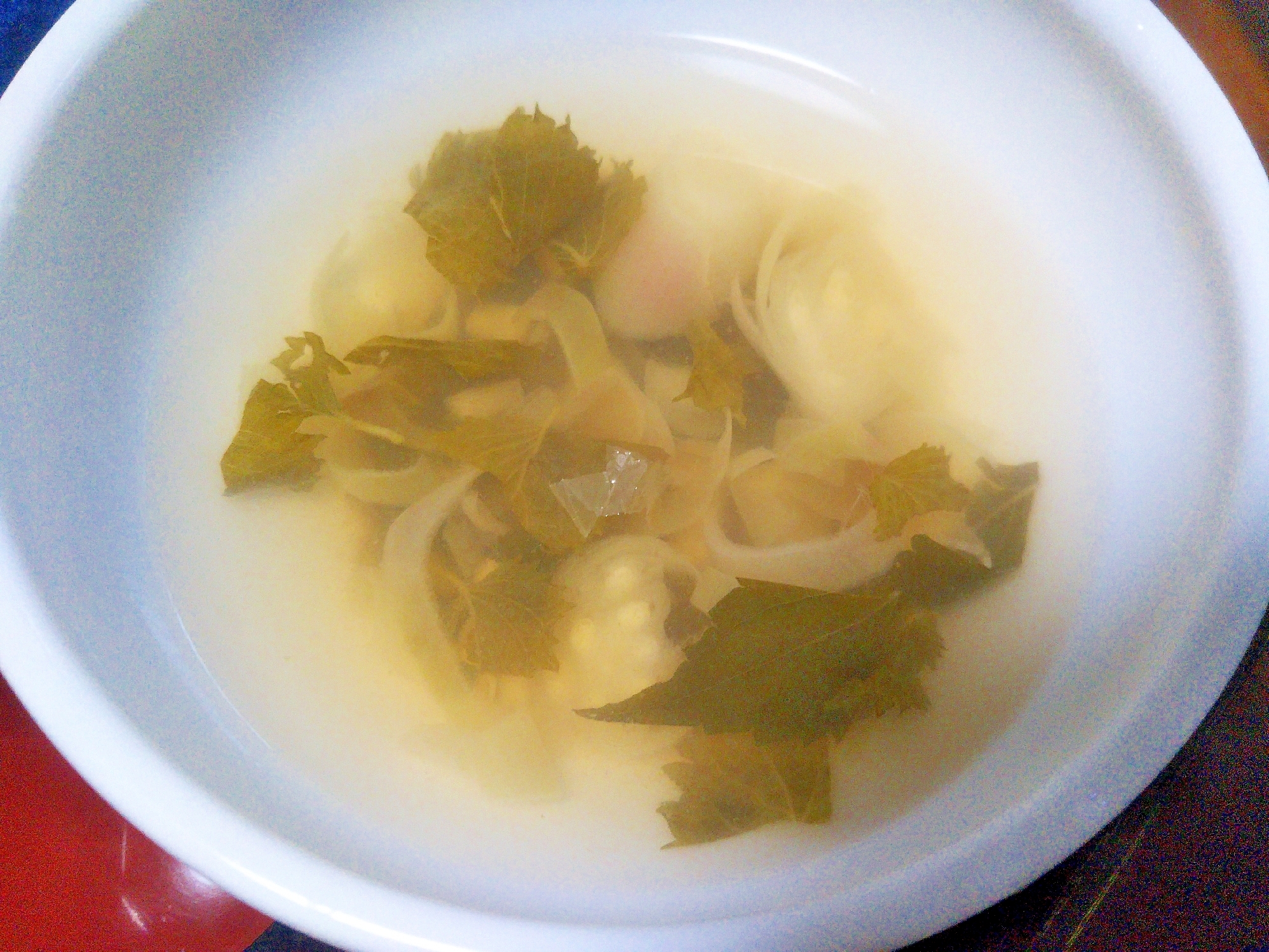 茗荷&穂紫蘇&紫蘇の澄まし汁